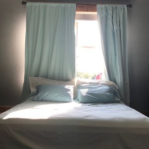 Cal king seafoam green sheet set